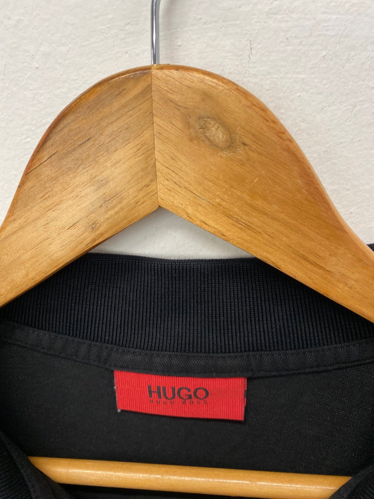 Fabulous Hugo Polo Shirt XL Black classic timeless KM001