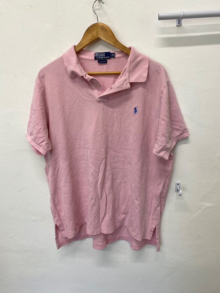 Fabulous Polo Ralph Lauren Polo Shirt Custom Fit XXL Pink KM001