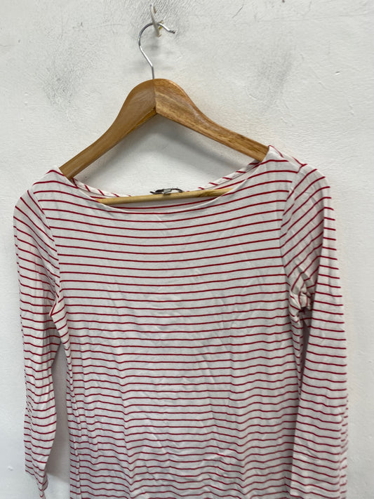 Fabulous Hobbs Top S White with Red Stripes WLH01