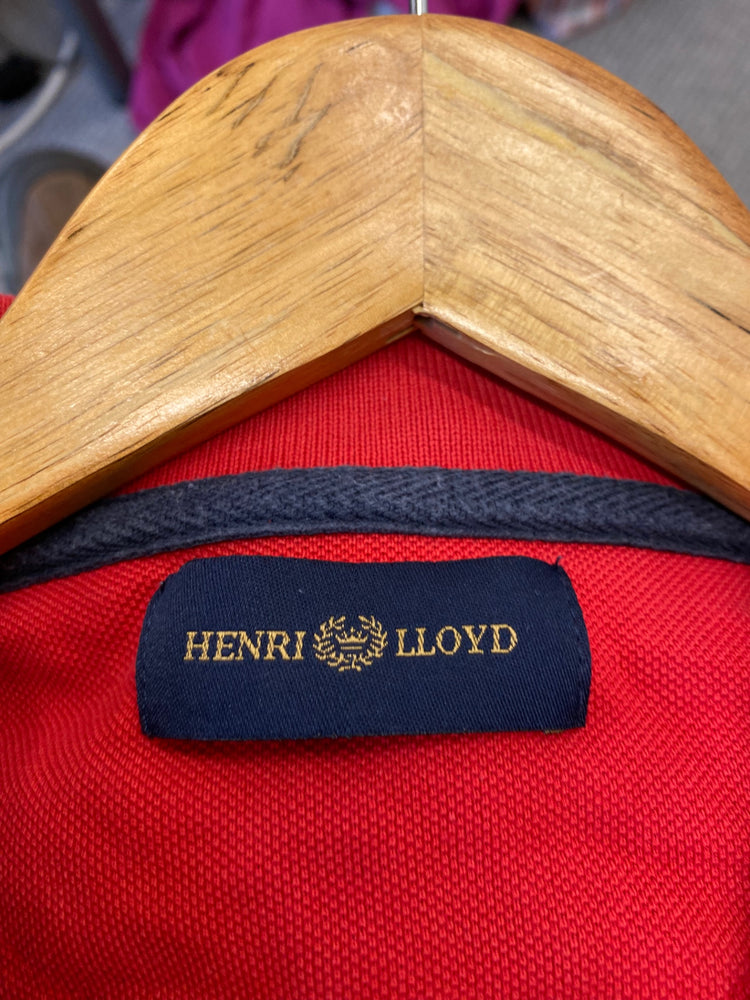 Fabulous Henri Lloyd Polo men’s Shirt XXL Red classic fit KM001