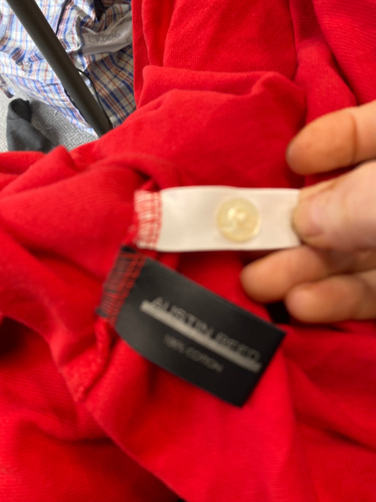 Fabulous Austin Reed Polo Shirt XL Red classic golf KM001