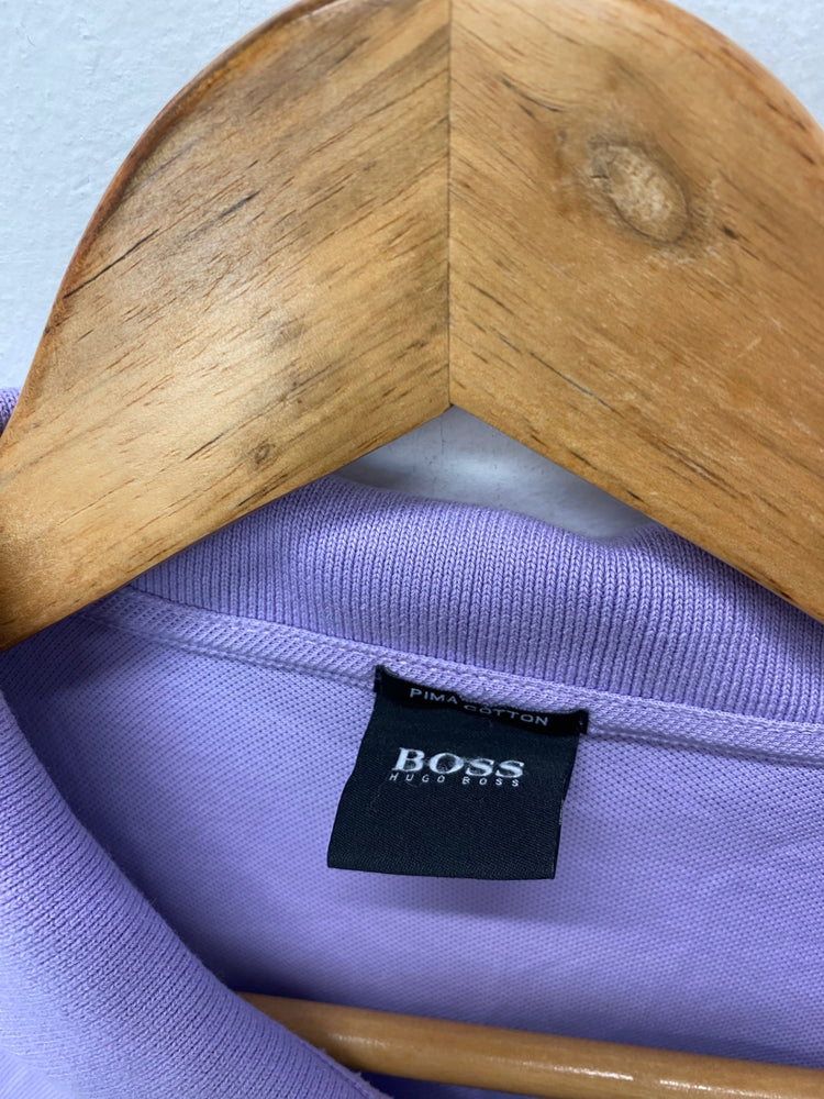 Fabulous BOSS Hugo Boss Pima cotton Polo Shirt XXL Purple KM001