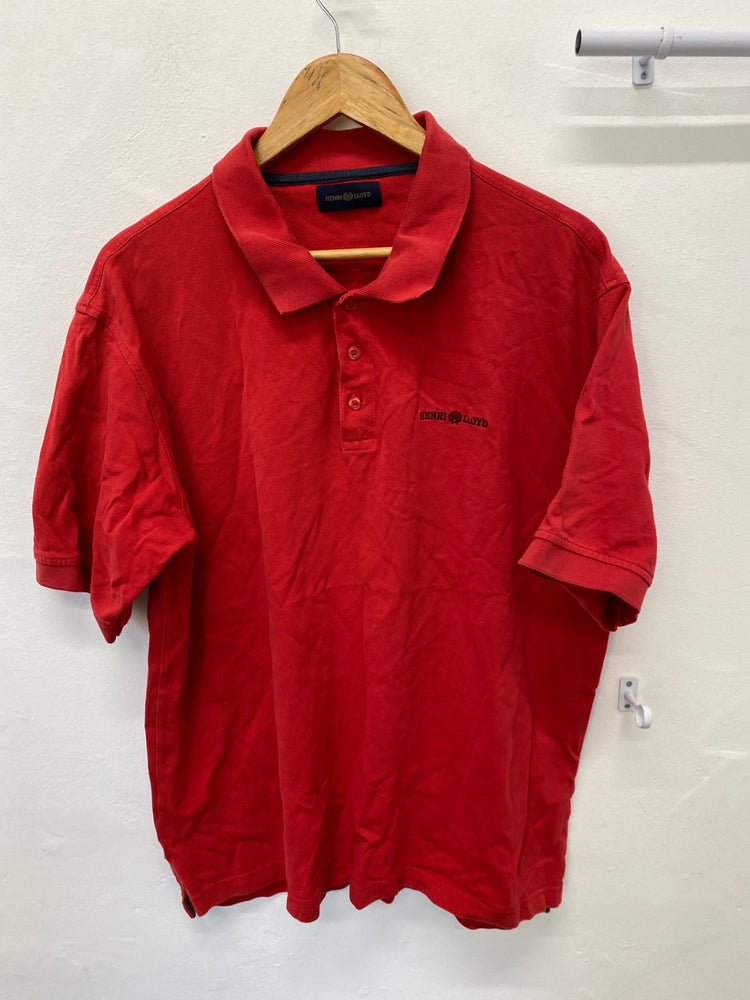 Fabulous Henri Lloyd Polo men’s Shirt XXL Red classic fit KM001