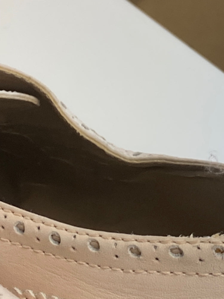 Fabulous Autograph leather Brogues UK 8 blush Pink Occasion Party LK006