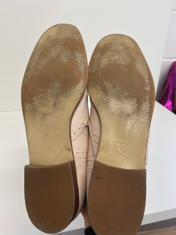 Fabulous Autograph leather Brogues UK 8 blush Pink Occasion Party LK006