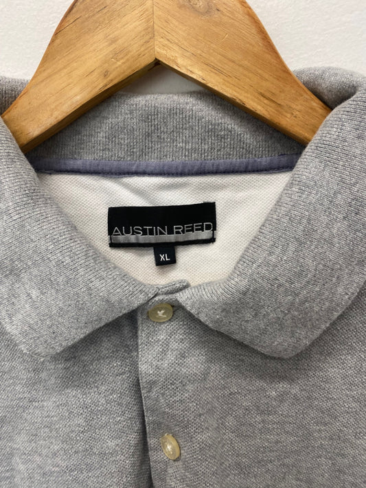 Fabulous Austin Reed Polo Shirt XL classic fit Soft Grey KM001