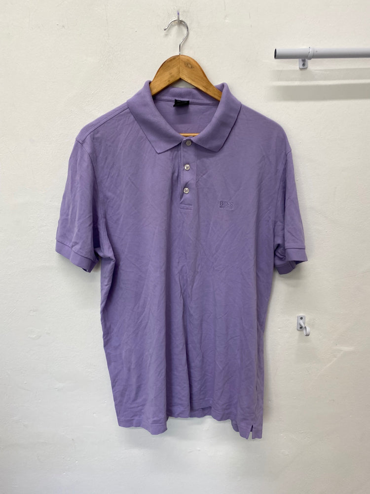 Fabulous BOSS Hugo Boss Pima cotton Polo Shirt XXL Purple KM001