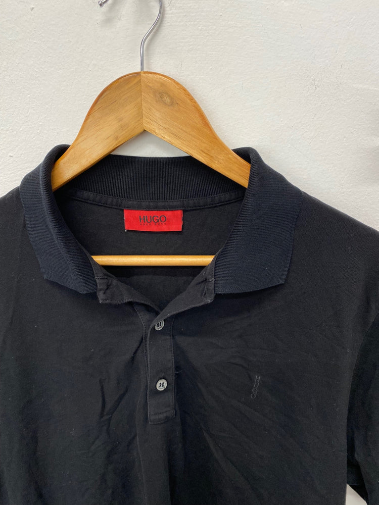 Fabulous Hugo Polo Shirt XL Black classic timeless KM001