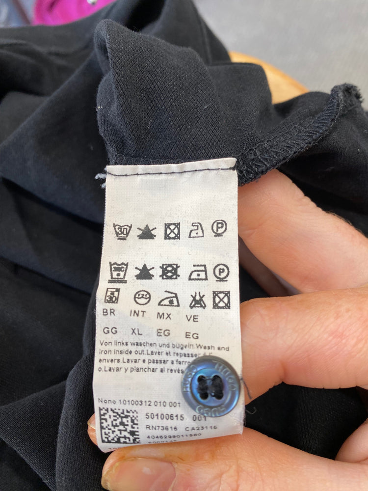 Fabulous Hugo Polo Shirt XL Black classic timeless KM001