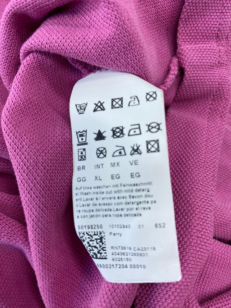 Fabulous BOSS Polo Shirt XL Pink classic fit cotton KM001