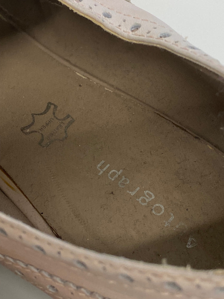 Fabulous Autograph leather Brogues UK 8 blush Pink Occasion Party LK006