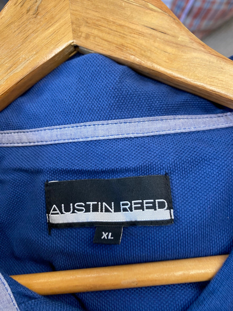 Fabulous Austin Reed Polo Shirt XL petrol blue classic KM001