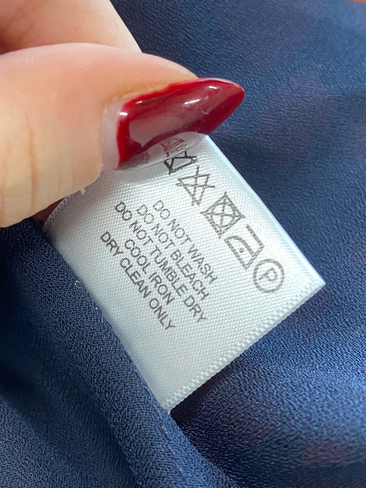 Fabulous HOBBS Dress UK 8 Red and Navy Blue wedding guest WLH01