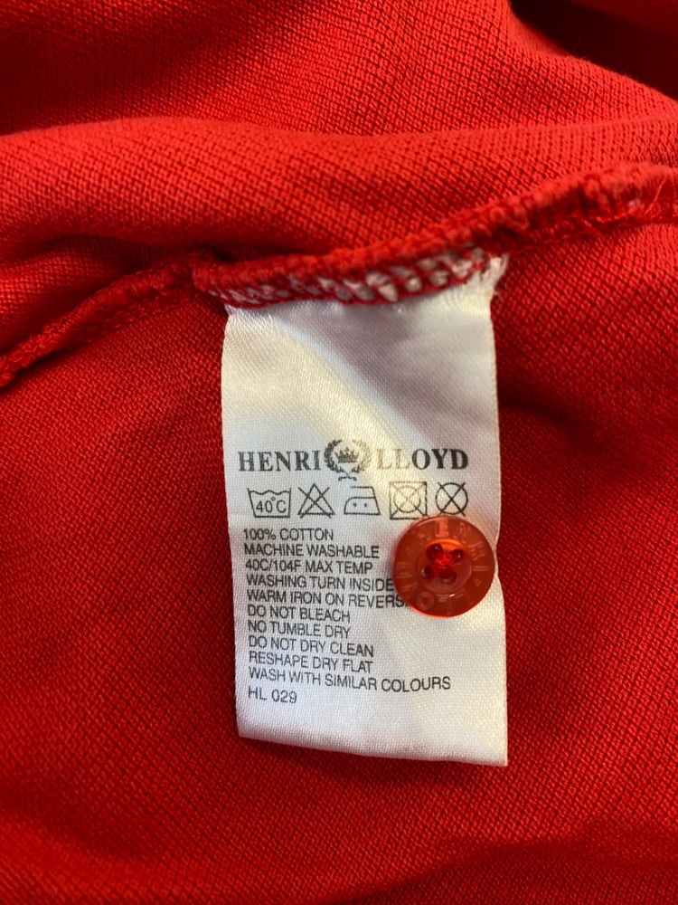 Fabulous Henri Lloyd Polo men’s Shirt XXL Red classic fit KM001
