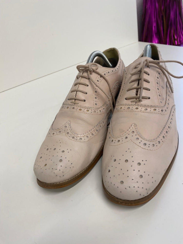 Fabulous Autograph leather Brogues UK 8 blush Pink Occasion Party LK006