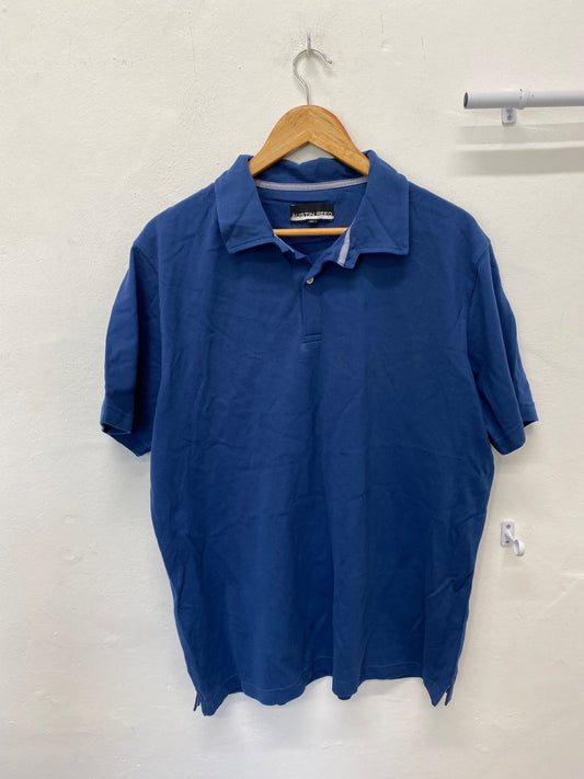 Fabulous Austin Reed Polo Shirt XL petrol blue classic KM001