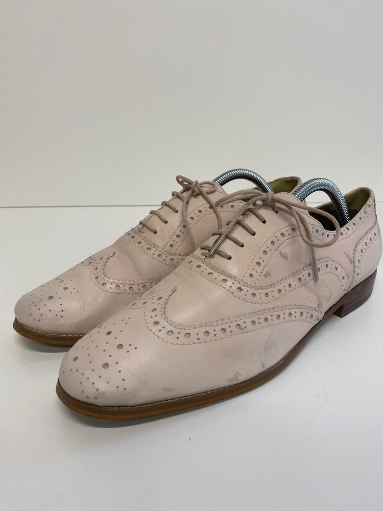 Fabulous Autograph leather Brogues UK 8 blush Pink Occasion Party LK006