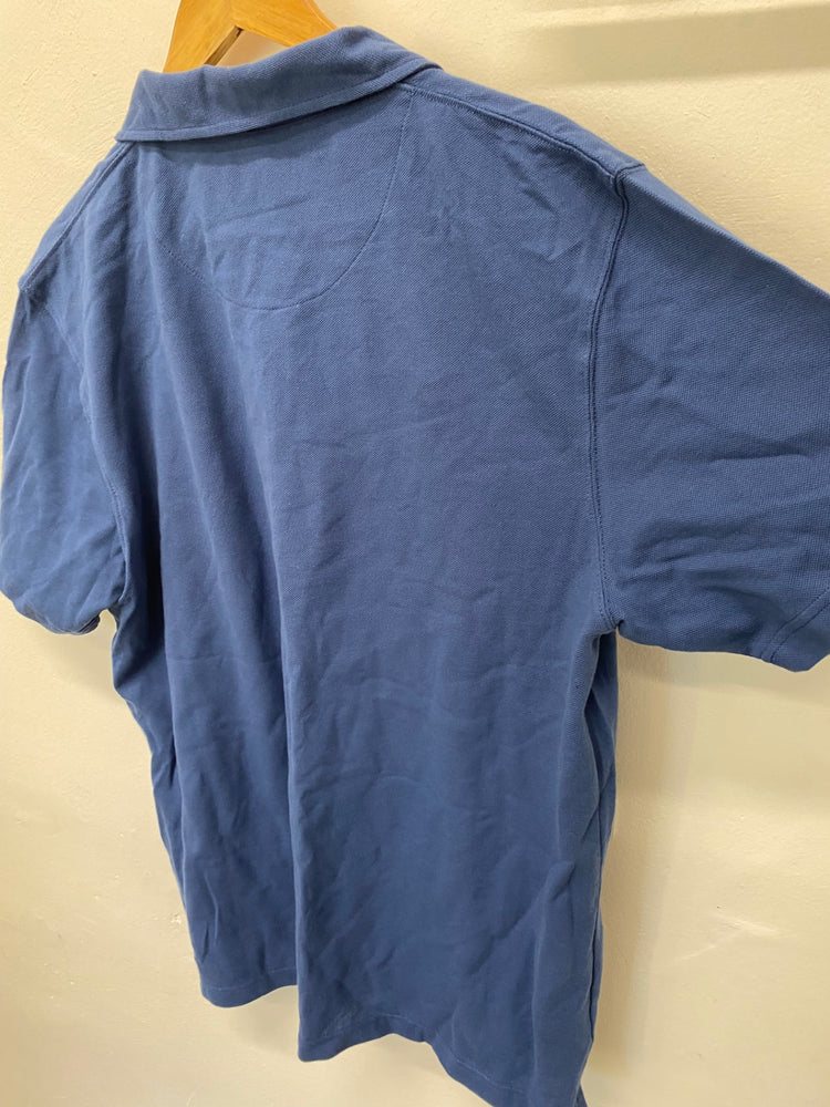 Fabulous Austin Reed Polo Shirt XL petrol blue classic KM001