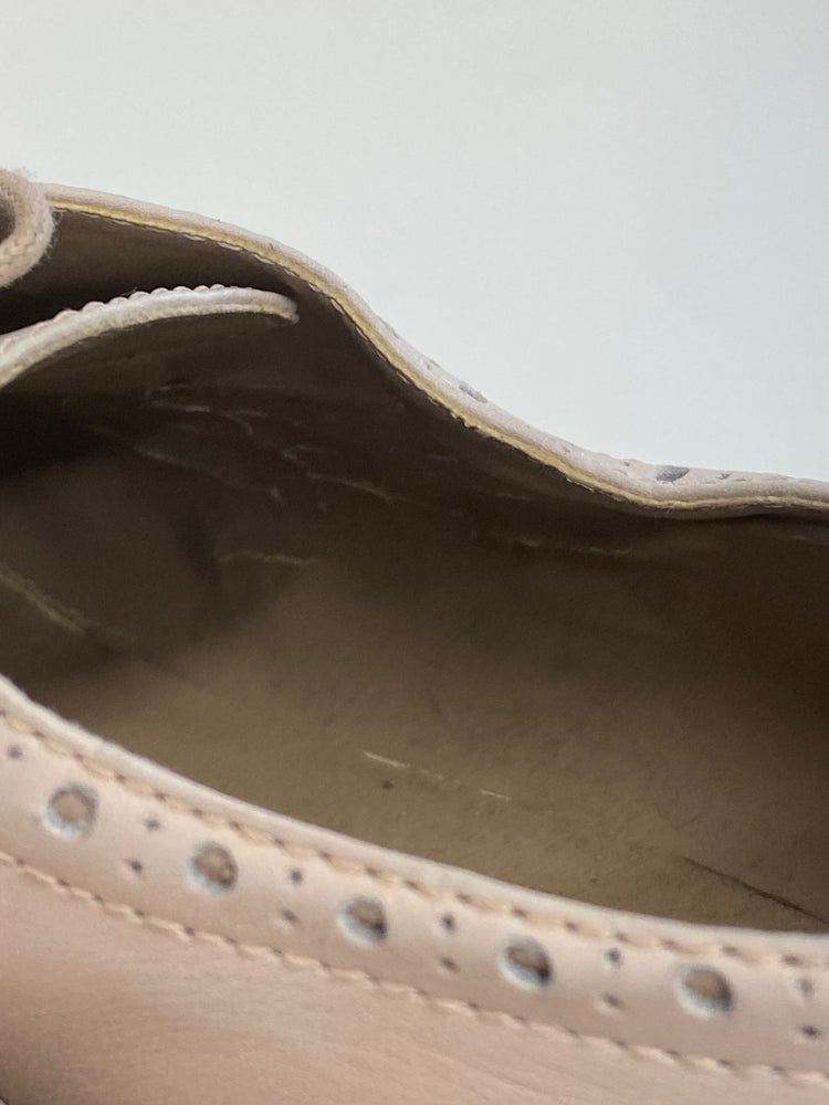 Fabulous Autograph leather Brogues UK 8 blush Pink Occasion Party LK006