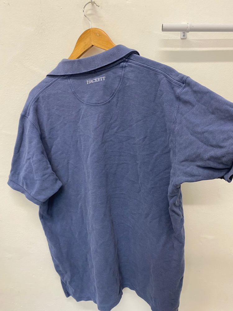 Fabulous Hackett Polo Shirt pure cotton XL Blue men’s KM001