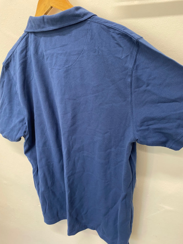 Fabulous Austin Reed Polo Shirt XL petrol blue classic KM001