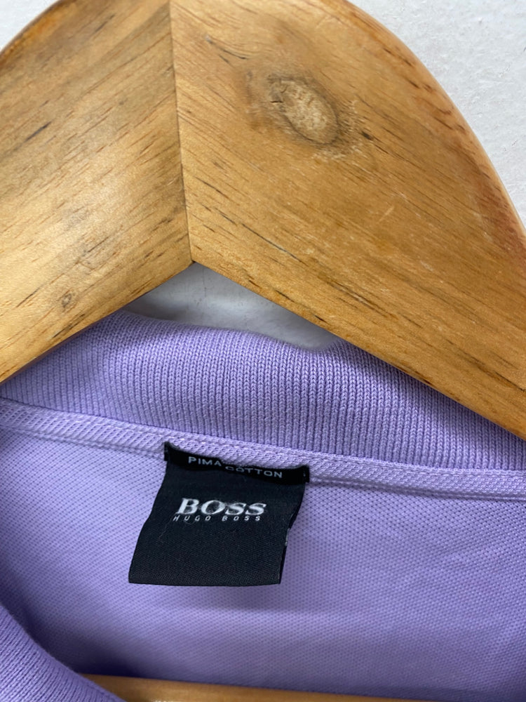 Fabulous BOSS Hugo Boss Pima cotton Polo Shirt XXL Purple KM001