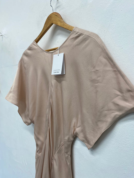 Fabulous & Other Stories Midi Dress UkS Beige Evening occasion RG020