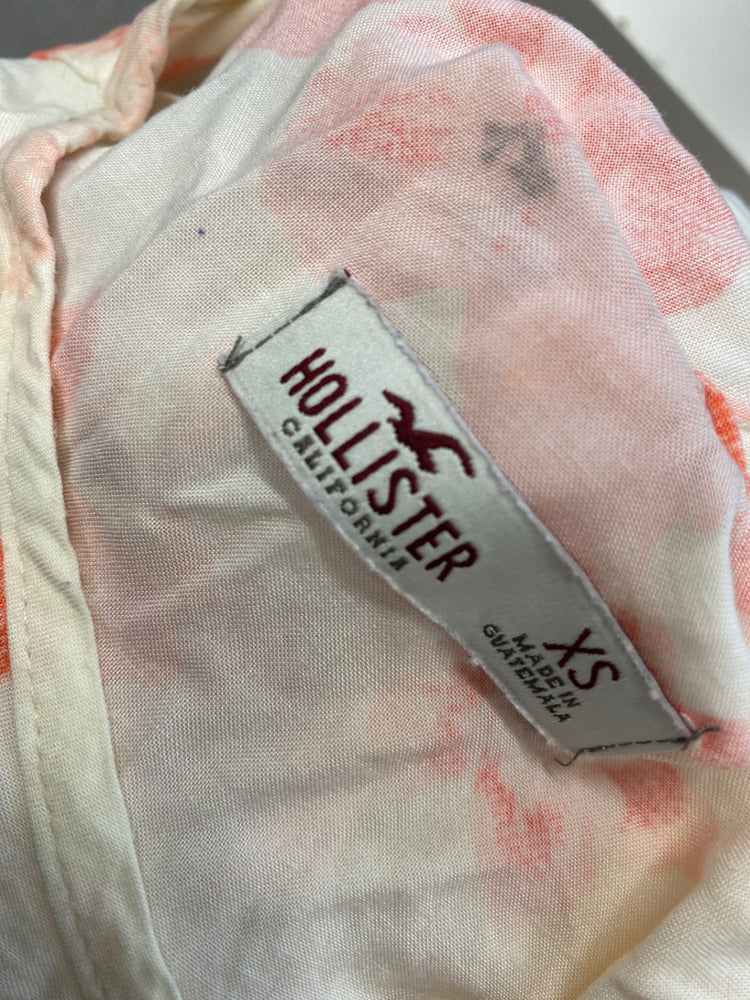 Gorgeous Hollister Playsuit Uk XS Cream and coral boho RG020