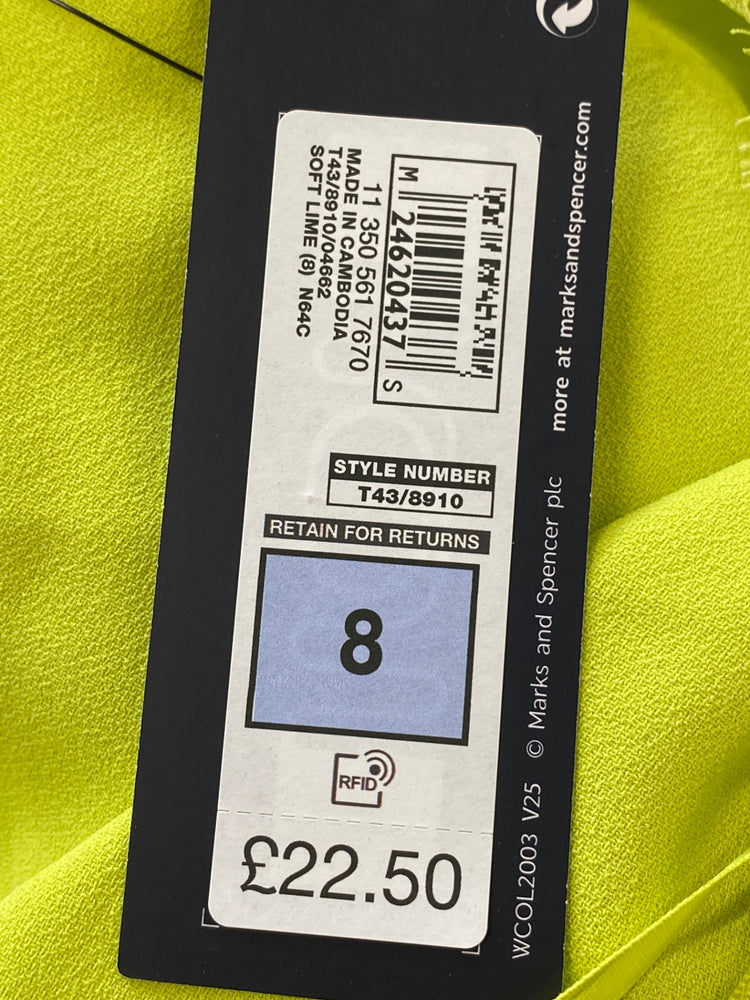 Fabulous Marks & Spencers Tank Top UK 8 Lime Green RG020