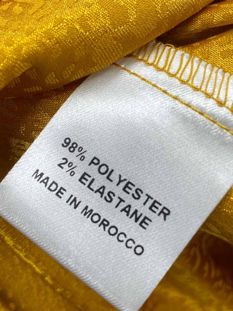 Fabulous Flounce London Dress Uk 12 Mustard yellow RG020