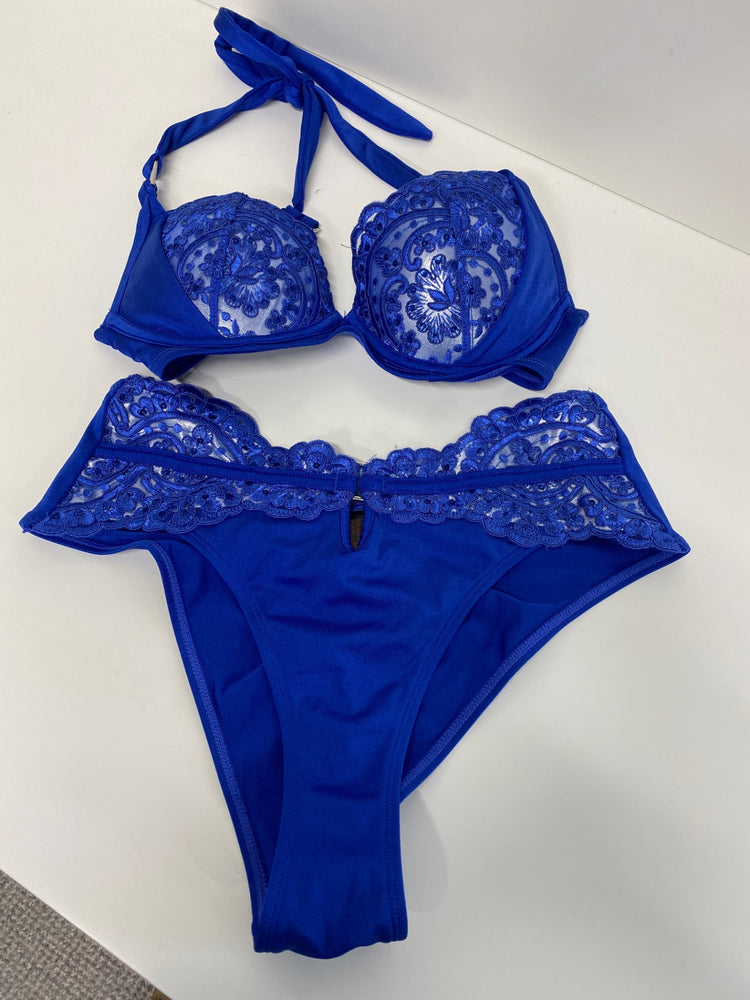 Gorgeous Ann Summers Bikini Uk10 Blue sparkle Uk32C RG020