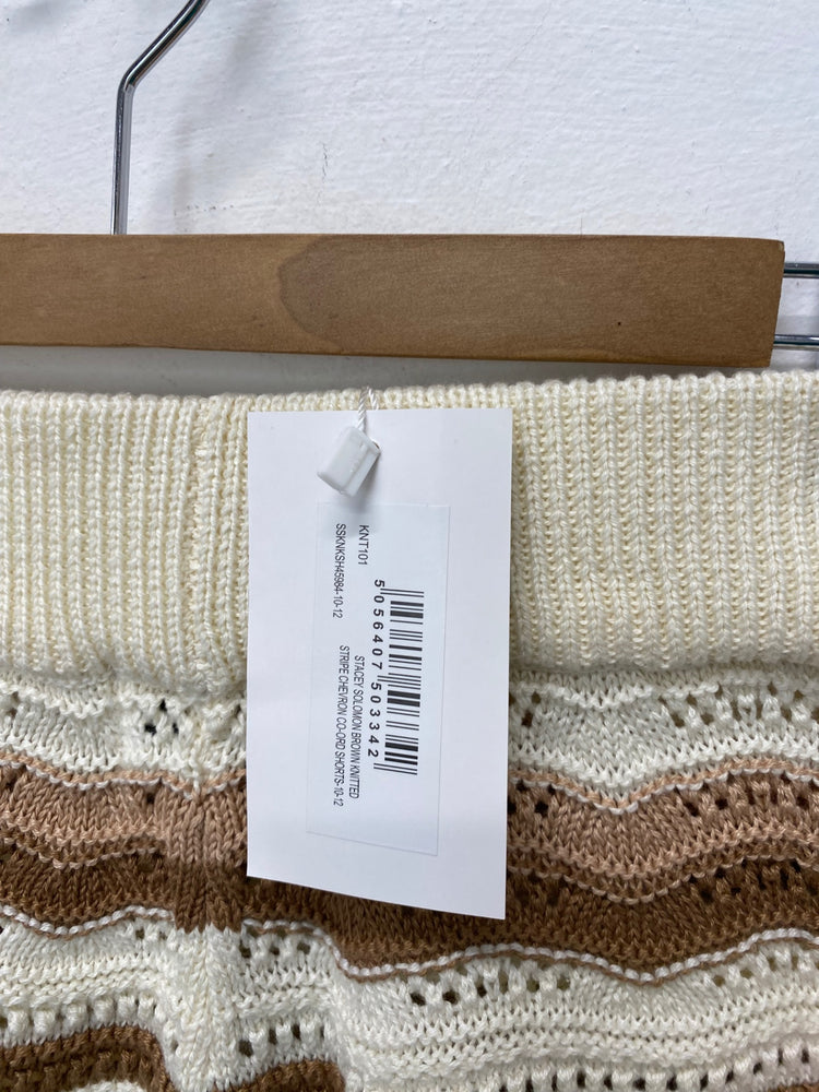 Fabulous IN THE STYLE boho Shorts 10/12 Beige Brown RG020