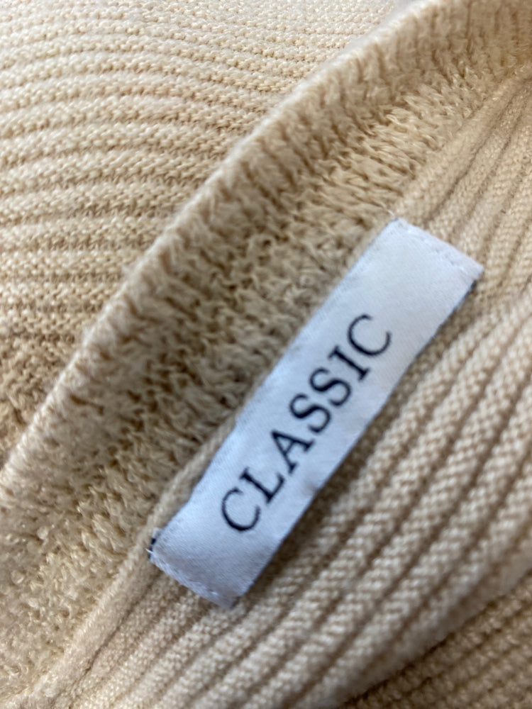 Gorgeous Marks & Spencers Sweater top S Beige ribbed RG020