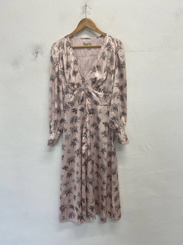 Fabulous Lace & Beads Midi Dress S Blush Pink RG020