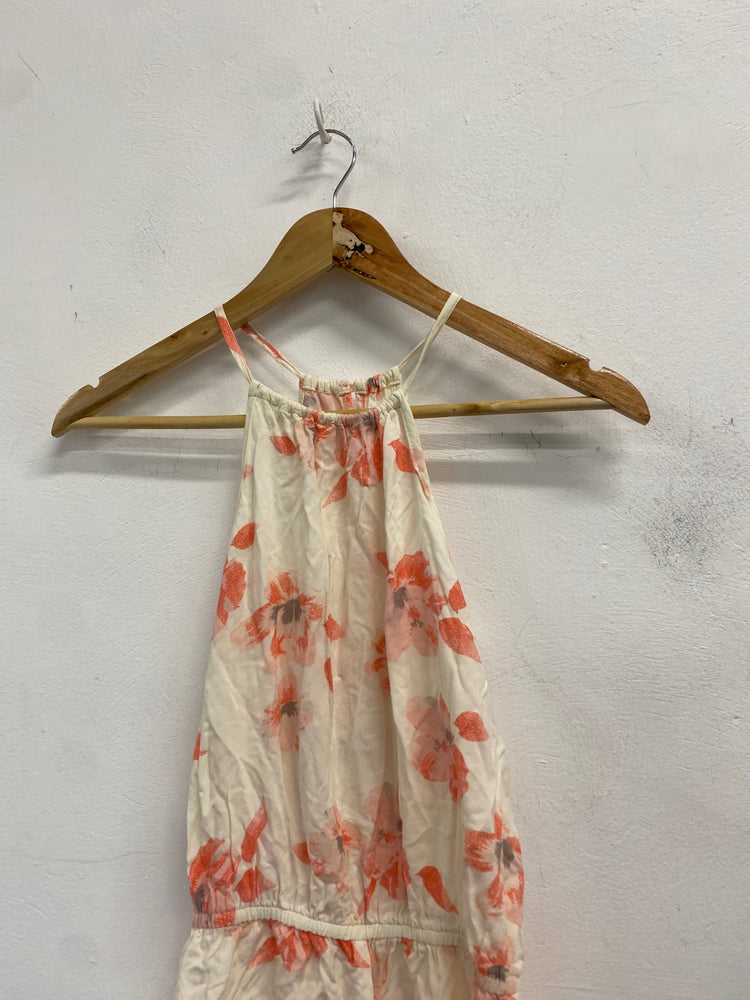 Gorgeous Hollister Playsuit Uk XS Cream and coral boho RG020