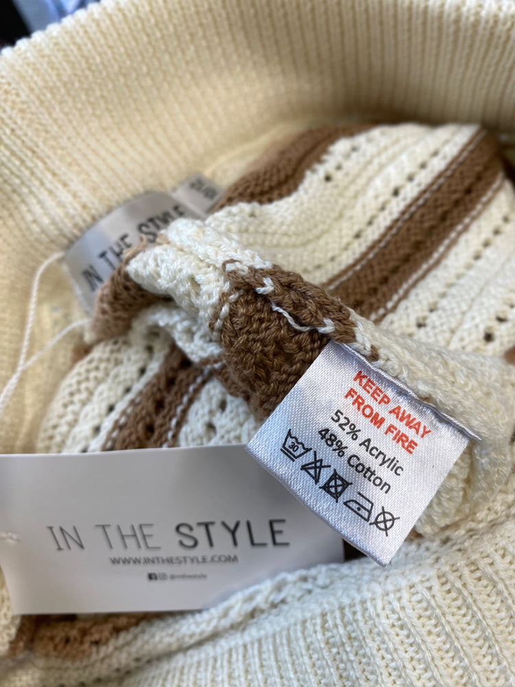 Fabulous IN THE STYLE boho Shorts 10/12 Beige Brown RG020