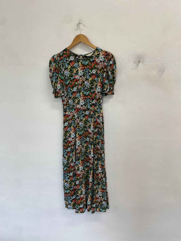 Fabulous Marks & Spencers Maxi Dress Uk 6 Multicolor Floral RG020