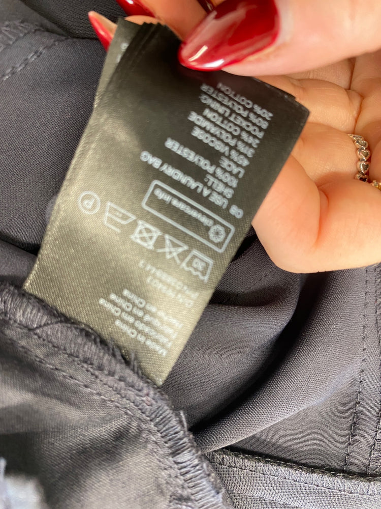 Gorgeous H&M Playsuit UK 8 Navy lace boho summery RG020