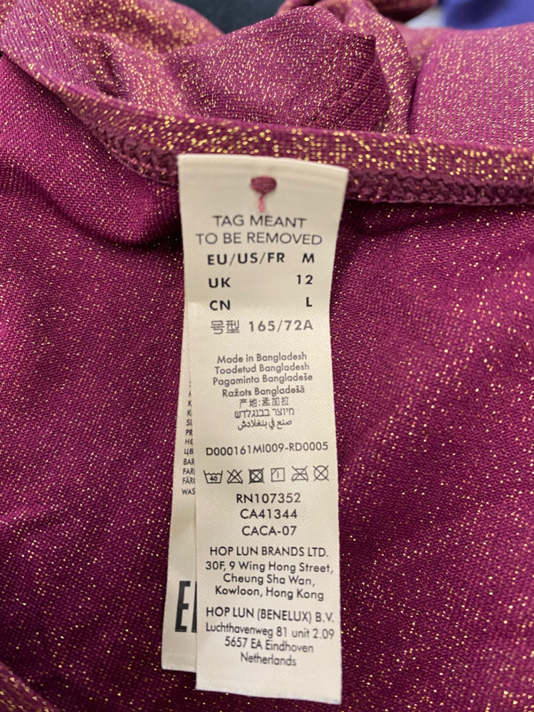 Gorgeous Hop Yun Bikini Uk 12 Burgundy with gold shimmer RG020