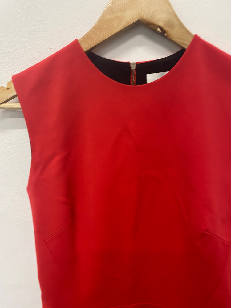 Fabulous Victoria Beckham wiggle Pencil Dress UK 8 Red RG020