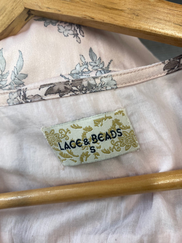 Fabulous Lace & Beads Midi Dress S Blush Pink RG020