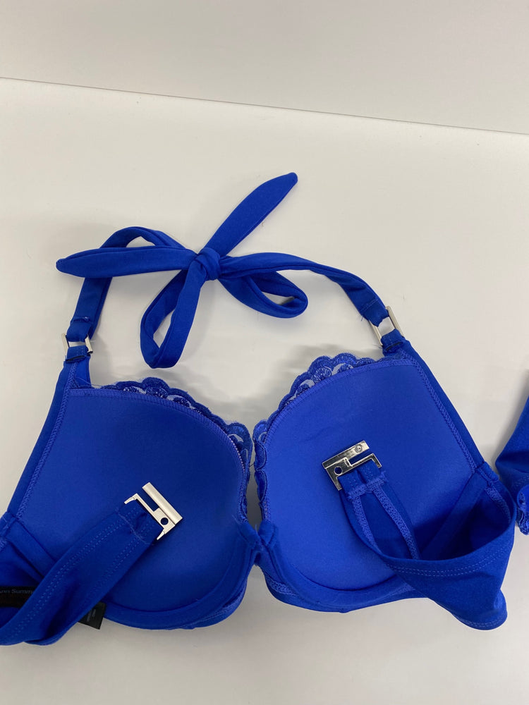 Gorgeous Ann Summers Bikini Uk10 Blue sparkle Uk32C RG020