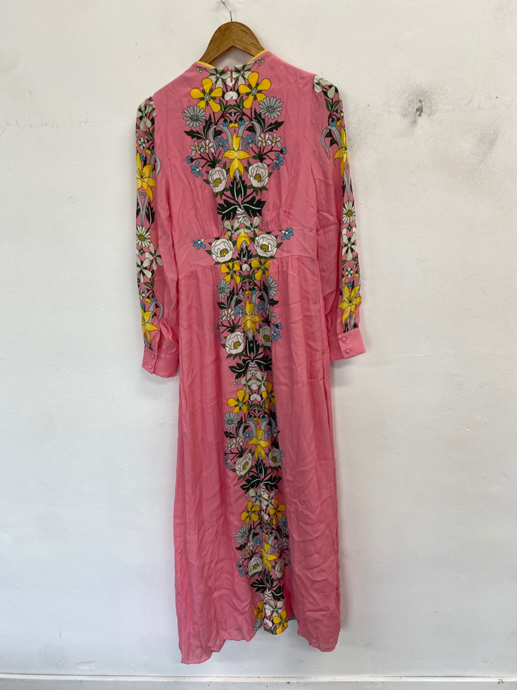 Fabulous Boden Maxi dress UK 8 Pink floral RG020