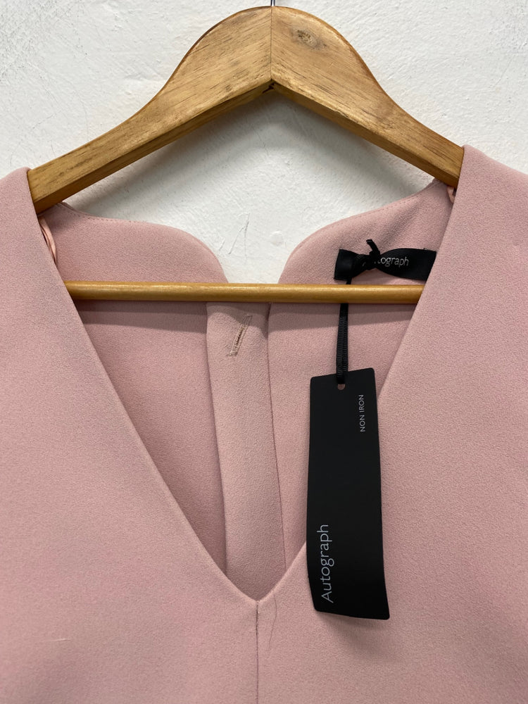 Fabulous Autograph Formal Dress Uk8 Blush Pink Occasion Events RG020