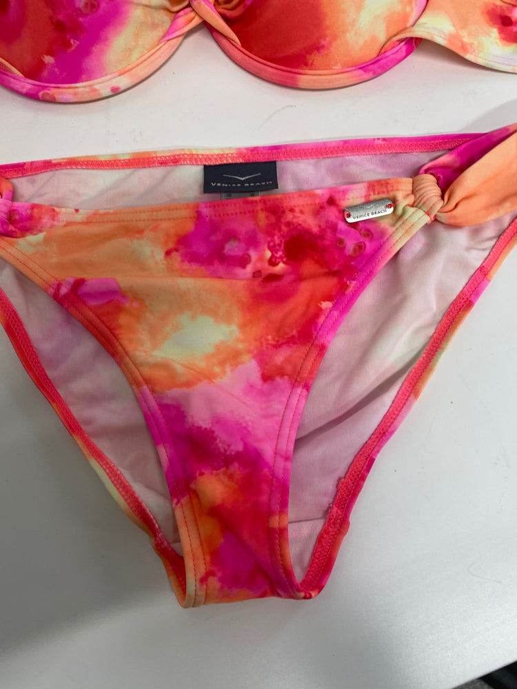 Gorgeous Venice Beach Bikini uk12 Pink Orange hot Ibiza party RG020