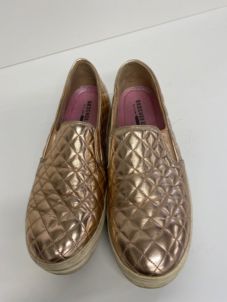 Gorgeous Skechers Sneakers Uk7 Rose Gold metallic classics MS008
