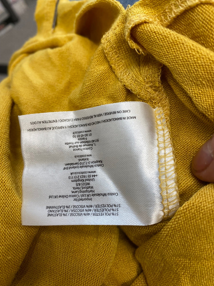 Stunning Orvis T-Shirt L Mustard yellow loose fit knit KM001