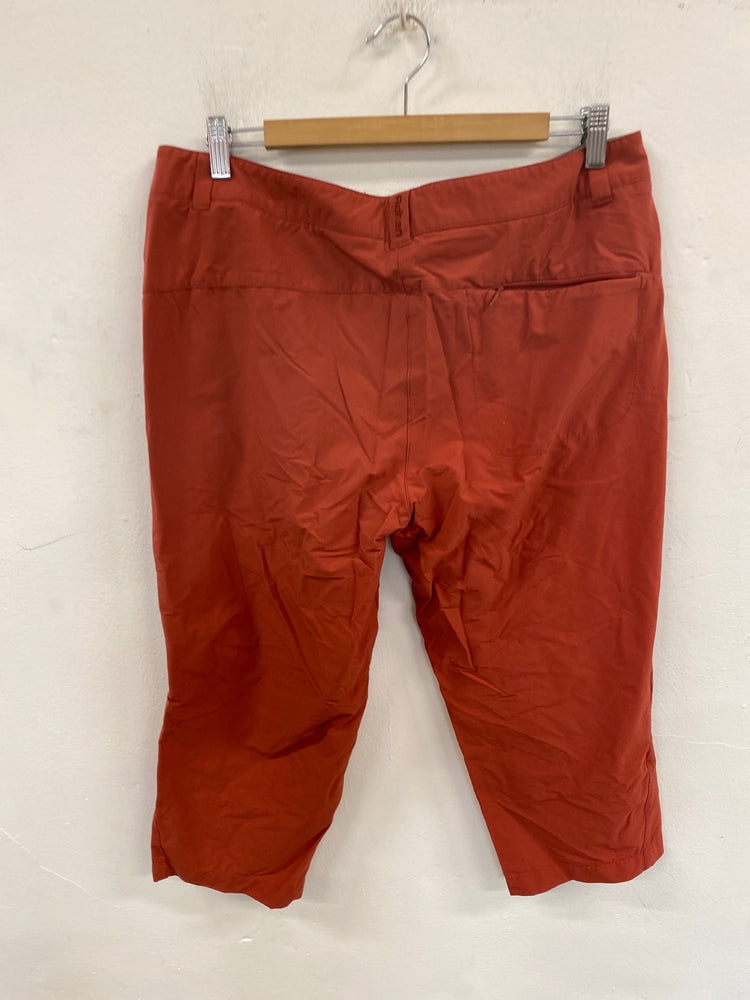 Stunning Rohan Crop Trousers UK 14 Red KM001