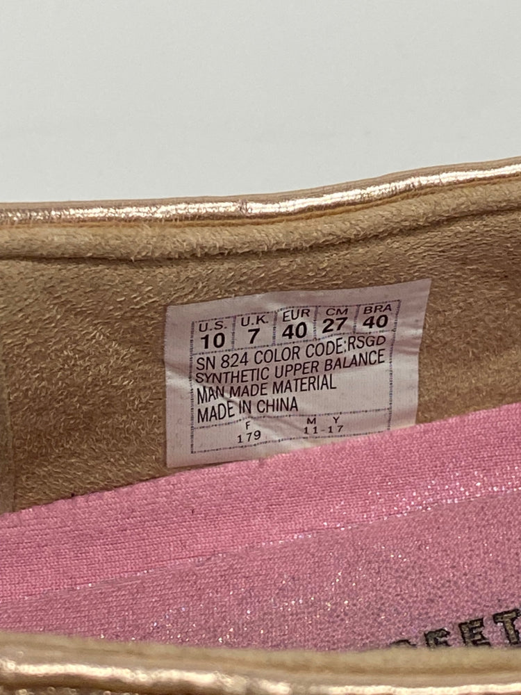 Gorgeous Skechers Sneakers Uk7 Rose Gold metallic classics MS008