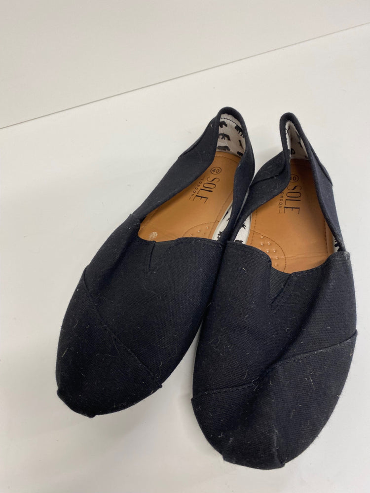 Gorgeous SOUL LONDON Deck shoes Uk7 Black MS008